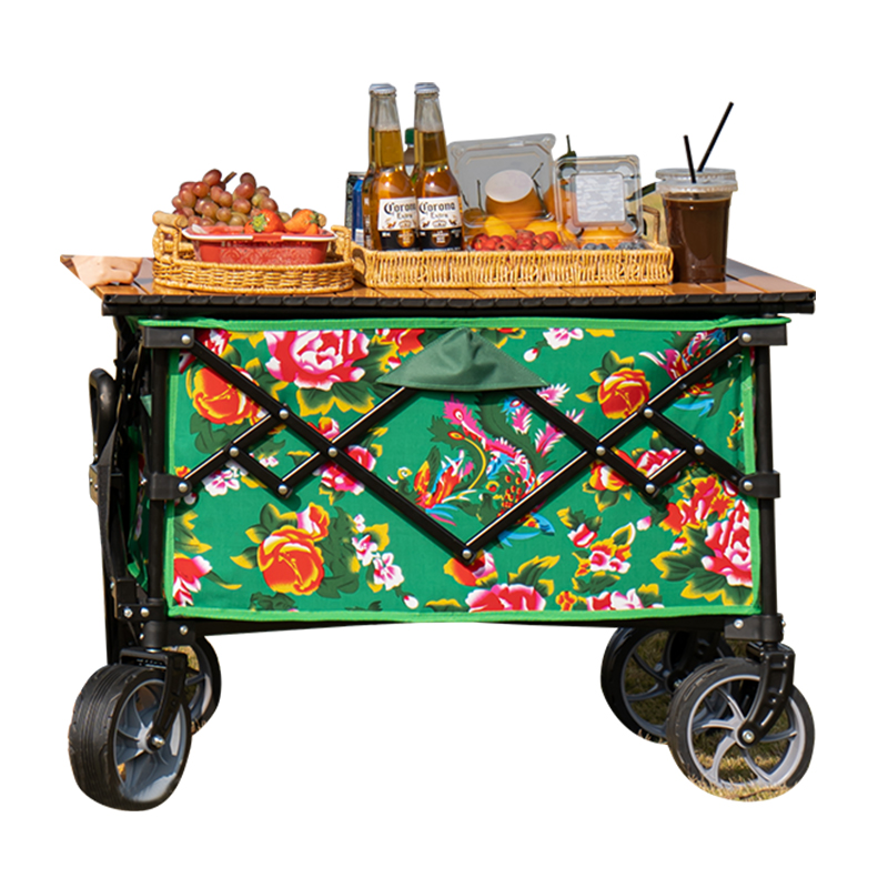 Bedruckter kleiner Push-Up-Wagen